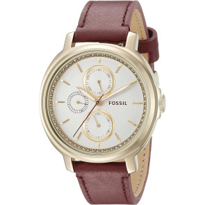 Watch strap Fossil ES3834 Leather Brown 18mm